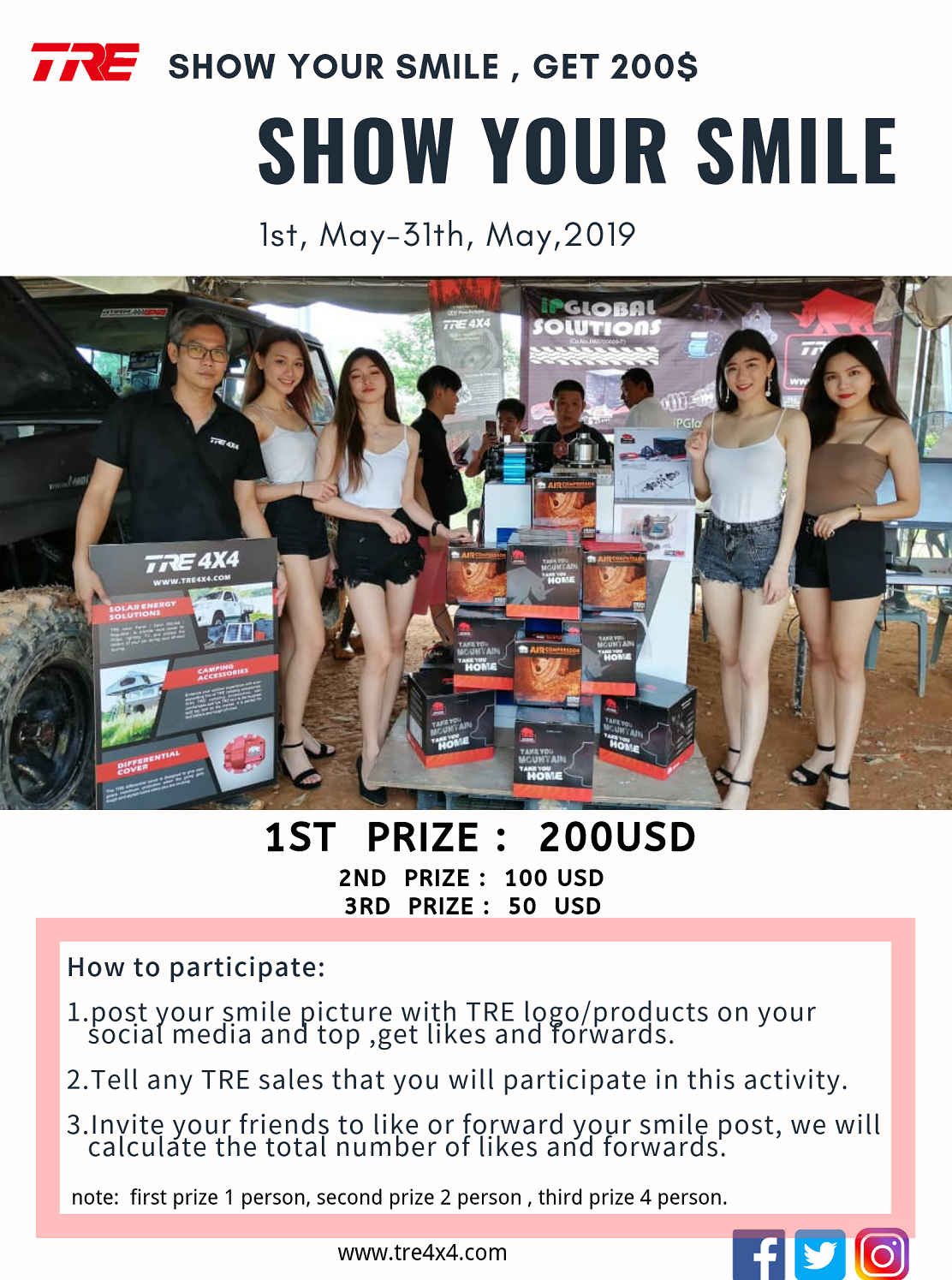 TRE4x4 —— SHOW YOUR SMILE , GET BONUS !(图2)